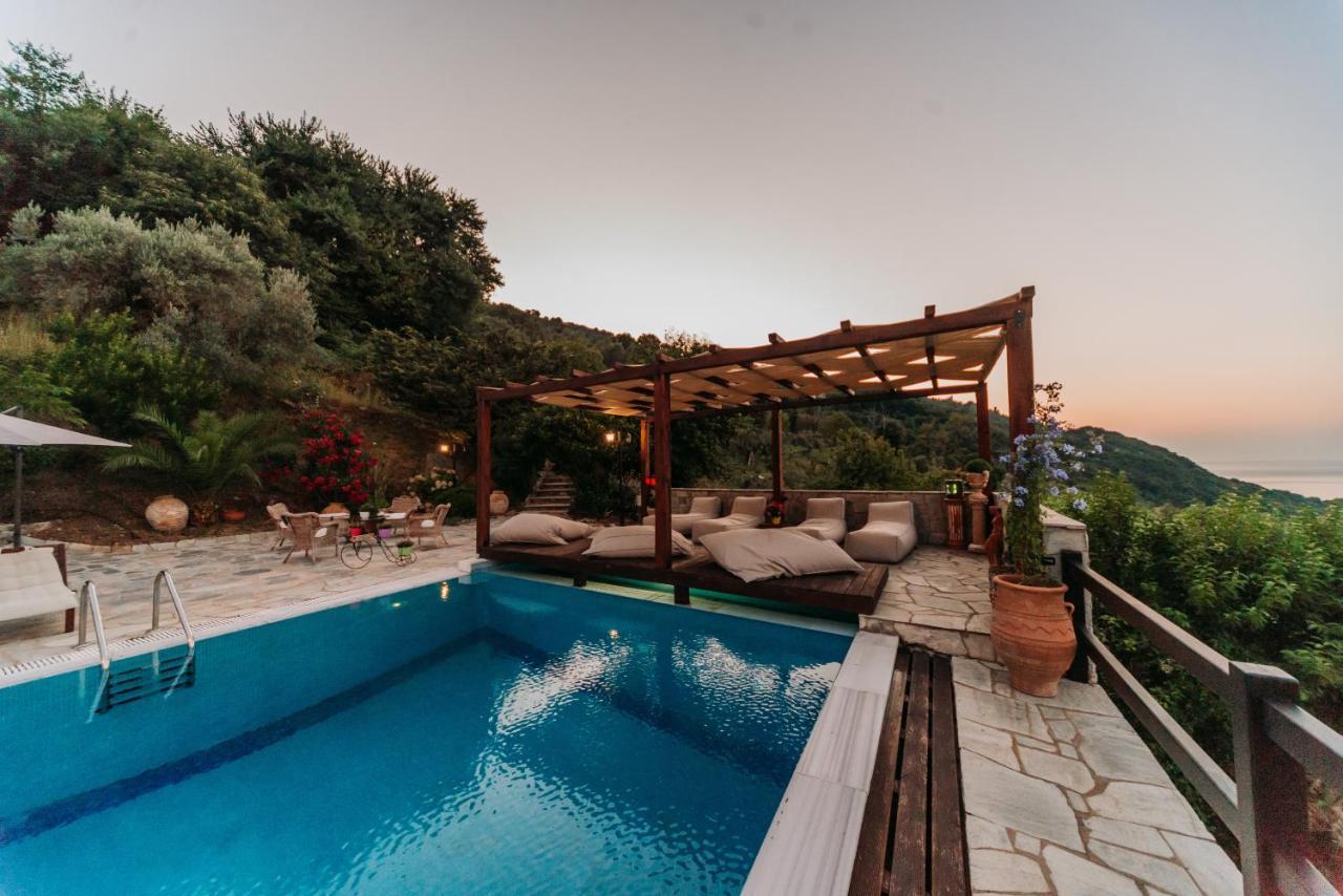 Elysian Luxury Villa Pelion Tsagkarada Exterior foto