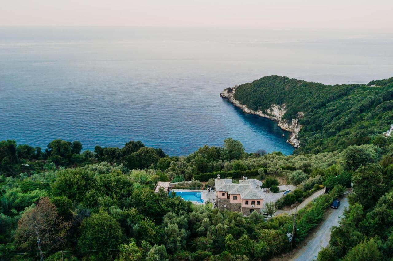 Elysian Luxury Villa Pelion Tsagkarada Exterior foto
